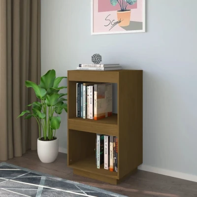Afbeelding van Boekenkast 40x35x71 cm massief grenenhout honingbruin