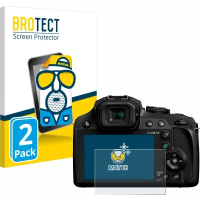 Afbeelding van BROTECT Screenprotector voor Panasonic Lumix DC FZ82 / FZ82D Folie Beschermfolie matte (2 Stuks)