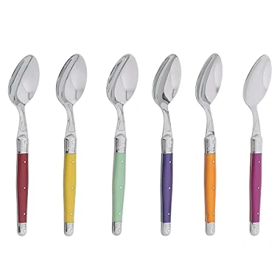 Image de Jean Dubost Coffret 6 Cuilleres Laguiole Irise Assorties