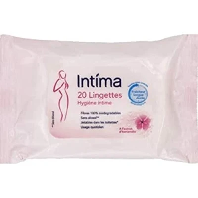 Afbeelding van Intima Reinigingsdoekjes voor intieme hygiëne, 20 stuks, 4 stuks