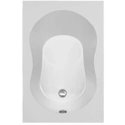 Afbeelding van Plieger compact solobad acryl met poten wit