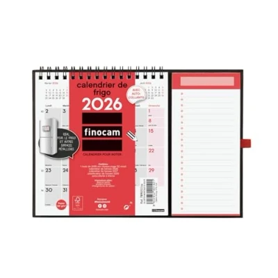Afbeelding van Finocam Magnetische kalender 2026, 1 maand per pagina, januari december 2026 (12 maanden) om op te schrijven maandplanner neutraal Nederlands