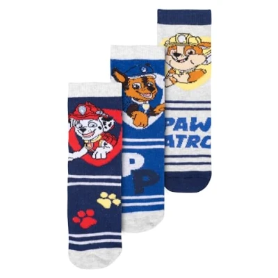 Afbeelding van United Labels Paw Patrol sokken voor jongens, 3 paar, blauw, Blauw