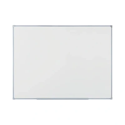 Afbeelding van BoardsPlus Economy Magnetisch whiteboard 60x45 cm, droog gelakt stalen oppervlak, Tech Alloy frame, grijs