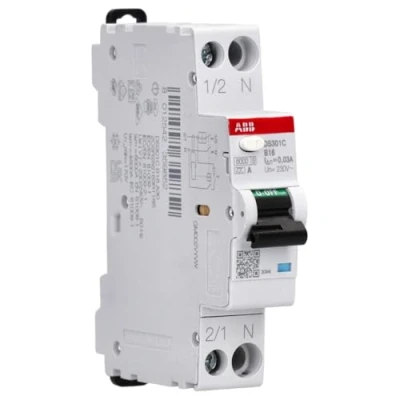 Afbeelding van ABB Aardlekautomaat B16 1P+N 30mA 1 module