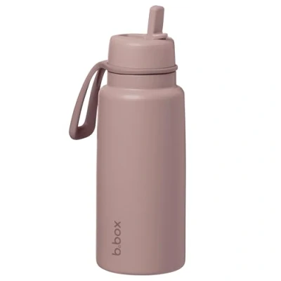 Afbeelding van b.box Thermos Drinkfles en Waterfles met Fliptop 1 Liter Drielaags Isolerend Roestvrij Staal Houdt Drankjes tot 46 uur Koud l
