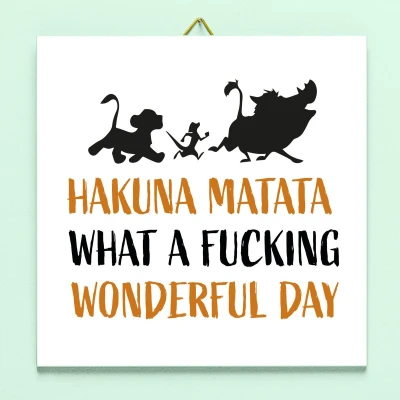 Afbeelding van Tegeltje Hakuna Matata