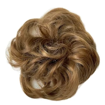 Image de CAISHA Postiche Choucho Avoir Les Cheveux Relevés Volumineux Bouclé Chignon Marron Clair HG5