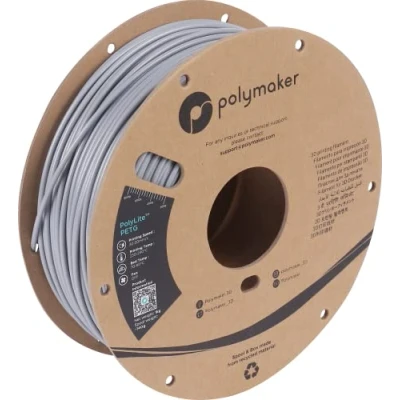 Afbeelding van Polymaker PB01016 PolyLite Filament PETG Hittebestendig, Hoge treksterkte 2.85 mm 1000 g Grijs 1 stuk(s)
