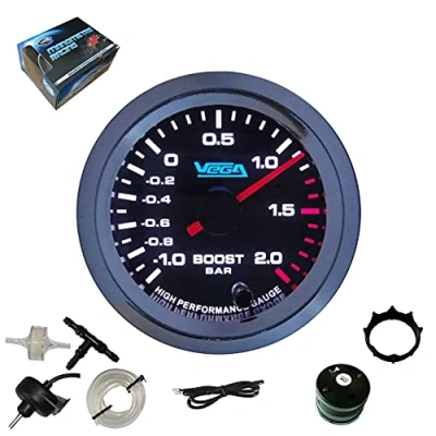 Afbeelding van VEGA Hoge precisie turbodruk manometer 1 tot 2 bar 7 kleuren 52 mm