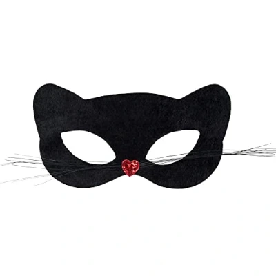 Afbeelding van Boland Oogmasker Pussycat Zwart Volwassenen Kat Dieren