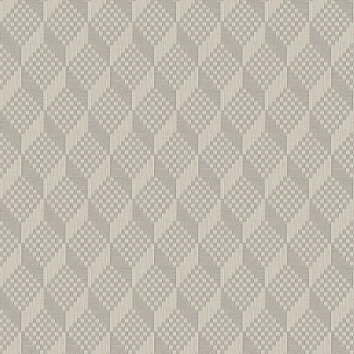 Afbeelding van Dutch Wallcoverings Grace 3D stitched cube grey vliesbehang 10m x 53cm GR322303