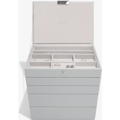 Afbeelding van STACKERS PEBBLE GREY Sieradendoos Juwelendoos Sieradenhouder Sieraden Organizer