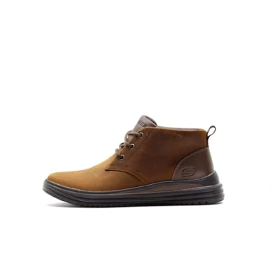 Afbeelding van Skechers Proven Veterboots, Heren, Maat: 41, Brown Leer