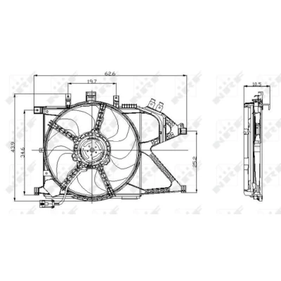 Afbeelding van Koelventilatorwiel NRF 47012