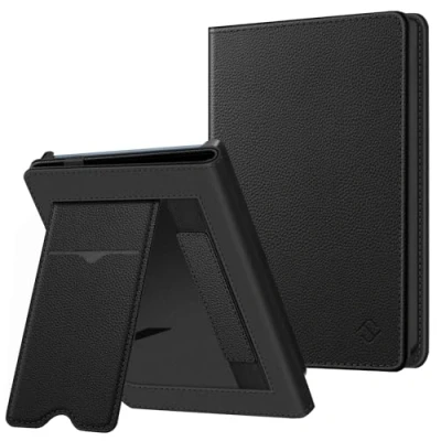 Afbeelding van Fintie Pocketbook Verse Pro en eReader (2023) beschermhoes met kaartsleuf, polsband standfunctie, zwart