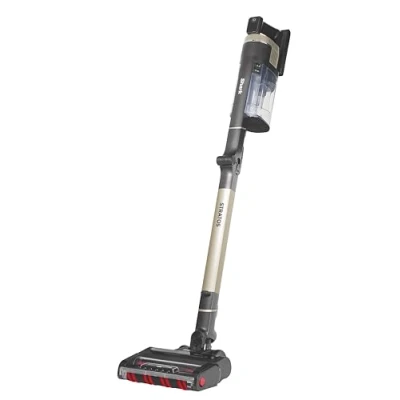 Afbeelding van Shark Stratos PowerFins Plus, draadloze stofzuiger, 60 minuten looptijd, anti haarwikkeling en CleanSense IQ zuigkracht, met diergereedschap, koper, IZ400EUT