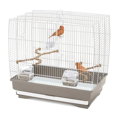 Afbeelding van Imac Vogelkooi Irene 3 Taupe / Wit 50X30X48 CM
