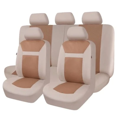 Afbeelding van Flying Banner Autostoelhoezen van jacquard, ademend, universele pasvorm, bescherming compatibel met airbags, beige