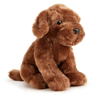 Afbeelding van Zappi Co Coco de pluche chocolade labrador (20 cm) Choco Lab hond zacht, aangenaam, 100% gerecycled, ideaal als puppy vriend