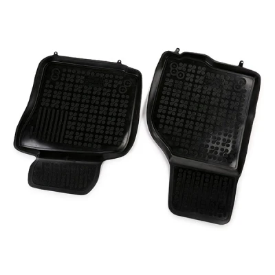 Afbeelding van REZAW PLAST 200206 Vloermatset Rubber voor en achter 4 Zwart Op maat gemaakt VOLKSWAGEN: Golf 6, 5, SEAT: Leon II Hatchback