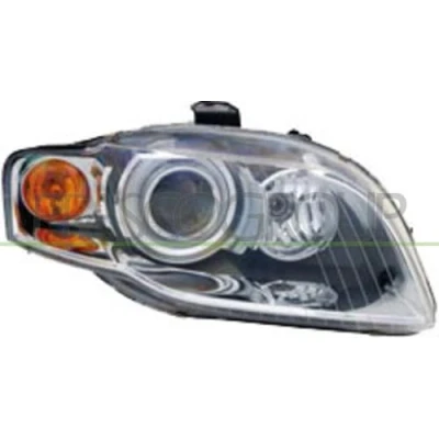 Afbeelding van PRASCO AD0224906 Koplampen Links H7/H7 Wit Met regelmotor voor LWR AUDI: A4 B6/B7 Convertible, B7 Avant, Saloon