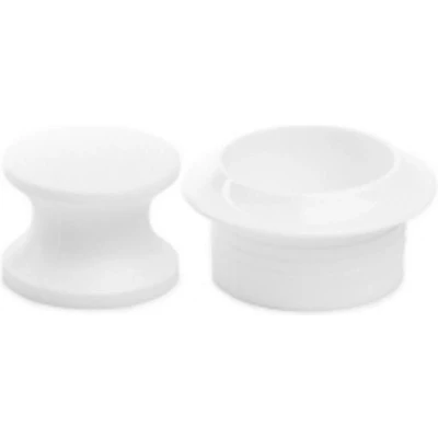Afbeelding van Fjord Outdoor Knop+ring Wit Pushlock à 2 St.