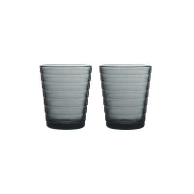 Afbeelding van Iittala Glas Aino Aalto Donkergrijs 220 ml 2 Stuks
