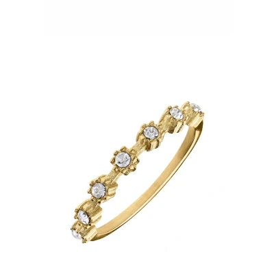 Afbeelding van Lucardi Classic Ring goldcoloured, Dames, Maat: 47, Gold/coloured