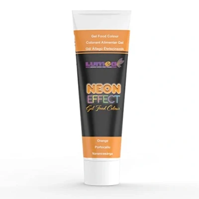 Afbeelding van Voedselkleurstof met neoneffect, gel, tube van 30 g voor fondant, marsepein enz. Bakaccessoires taartdecoratie (oranje)