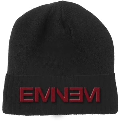 Afbeelding van Eminem Beanie Muts Logo Zwart