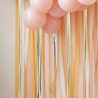 Afbeelding van Streamers Gold &amp; Peach