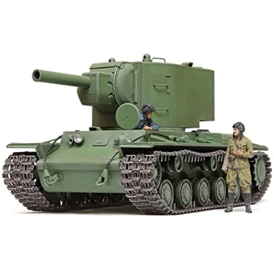Afbeelding van 1:35 Tamiya 35375 Russian Heavy Tank KV 2 Plastic Modelbouwpakket