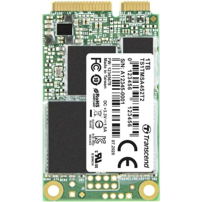 Afbeelding van Transcend MSA452T2 1 TB mSATA SSD harde schijf SATA 6 Gb/s Industrial TS1TMSA452T2