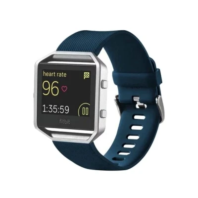 Afbeelding van Fitbit Blaze sport horloge band / siliconen alleen voor Donker blauw