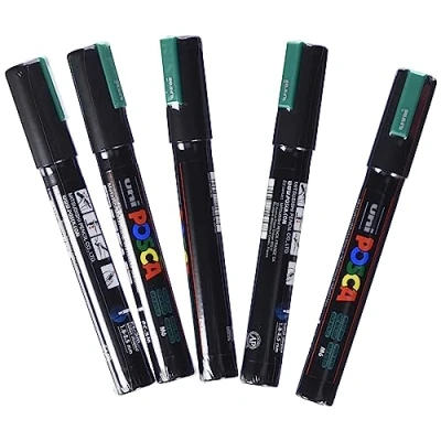 Afbeelding van Markeerstiften POSCA PC 5M Groen (6 Stuks)