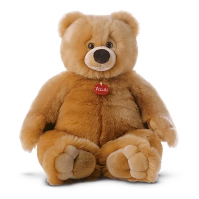 Afbeelding van Trudi Classic knuffel Teddybeer Ettore Bruin Groot 57 cm Hoge kwaliteit pluche Knuffelbeer voor jongens en meisjes 40x57x21 maat XL