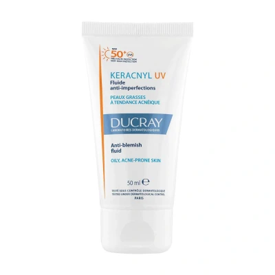 Afbeelding van Ducray Keracnyl Fluide UV 50+ Anti Imperfections 50ml Crème 50 ml