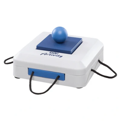 Afbeelding van Trixie Dog Activity Gamble Box Strategiespel Hondenspeelgoed 15x15 cm Donkerblauw Wit Level 1