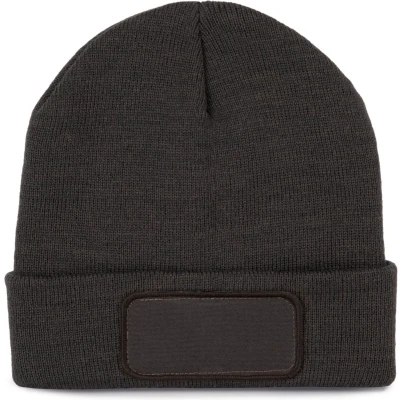 Afbeelding van K up Gerecycleerde muts met patch en Thinsulate voering KP891 Dark Grey