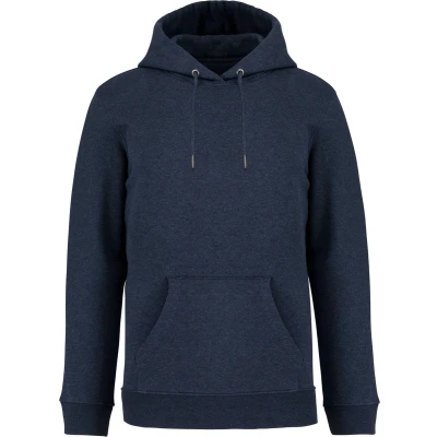 Afbeelding van Native Spirit Ecologische uniseks sweater met capuchon NS401 Navy blue heather