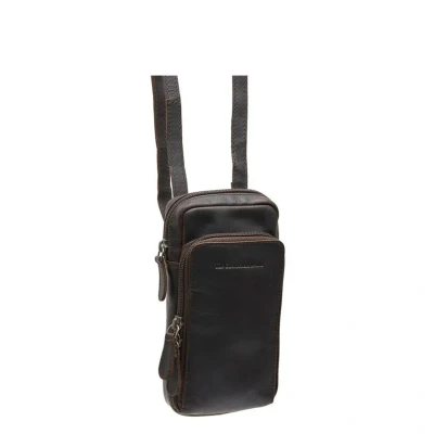 Afbeelding van The Chesterfield Brand Leren Telefoontasje Bruin Valdes