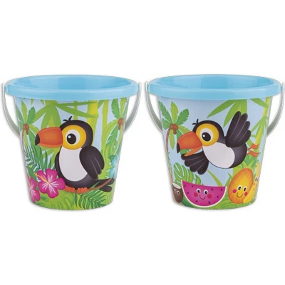 Afbeelding van Basic Emmer Met Toekan Print 17 Cm