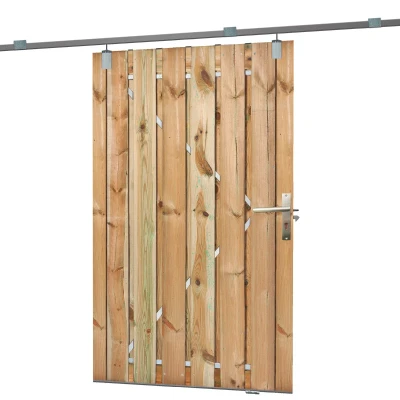 Afbeelding van Schuifdeur 130x195 cm Groen Geïmpregneerd