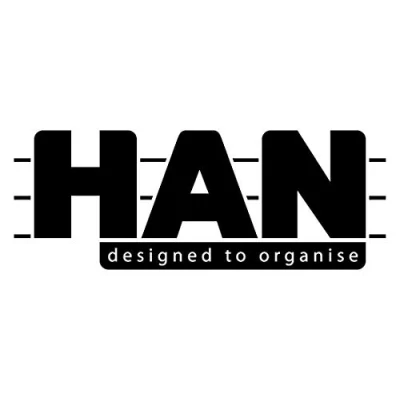 Afbeelding van HAN JUNIOR brievenbakje 5 stuks, moderne en platte vuilnisemmer in klassiek design tot DIN A4/C4, transparant, 1025 23