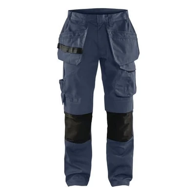 Image de Pantalon services stretch avec poches flottantes marine foncé/noir