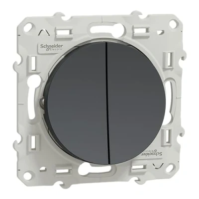 Afbeelding van Schneider Electric S540214 Odace dubbele wisselschakelaar