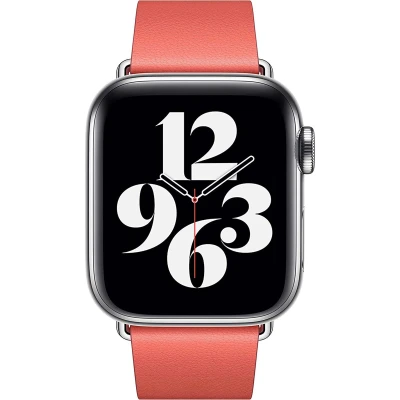 Afbeelding van Apple Leather Band Modern Buckle L voor de Watch Series 1 8 / SE 38/40/41 mm Roze