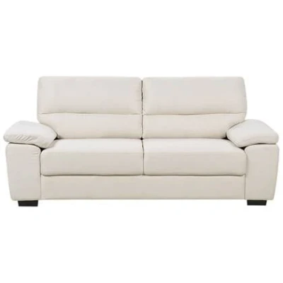 Afbeelding van VOGAR Driezitsbank Lichtbeige Polyester