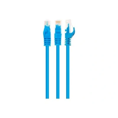 Image de Cablexpert Cordon de raccordement RJ 45 (M) pour 1 m UTP CAT 6 moulé, bloqué bleu